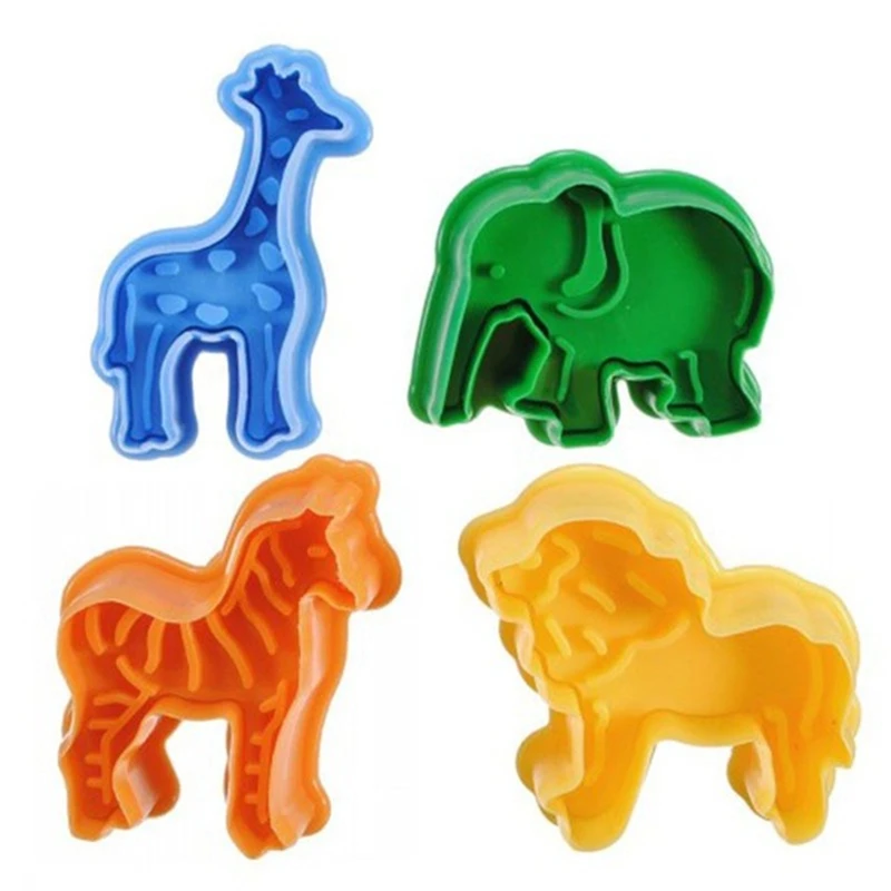 4pcs Animal Plasticine Mold Modeling Clay Kit Slime Toys For Child Plastic Play - £9.34 GBP