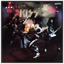 KISS - Alive! Album Cover Inverse Framed Glass Picture 12.5 x 1.5 ~New - £24.48 GBP