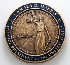 VPOTUS 49th Vice President Kamala D. Harris Challenge Medal, Very Rare! - £505.24 GBP