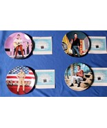 Elvis On Big Screen Plate Collection Set Of 4 Plates Delphi Mint New - $34.65