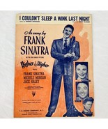 Vintage Sheet Music Frank Sinatra I Couldn&#39;t Sleep A Wink Last Night 1943  - $10.35 CAD