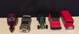 vintage 80&#39;s Hot wheels, Matchbox mixed lot of 5 die cast cars - £6.25 GBP