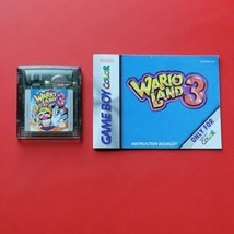 Wario Land 3 with Manual Nintendo Game Boy Color Authentic Saves - £37.21 GBP