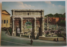 Arch of Septinia Severus Rome Italy Vintage Postcard - £4.67 GBP