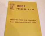 FIAT 1100R PASSENGER CAR MAIN SERVICING INSTRUCTIONS SPECS FEATURES TURI... - $134.99