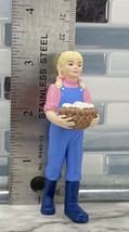 &quot;NICOLE&quot; Girl Holding Basket Eggs Figure Figurine Safari Ltd. 2007 RARE ... - £11.93 GBP