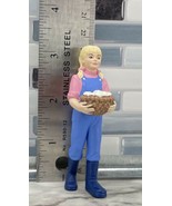 &quot;NICOLE&quot; Girl Holding Basket Eggs Figure Figurine Safari Ltd. 2007 RARE ... - £11.72 GBP