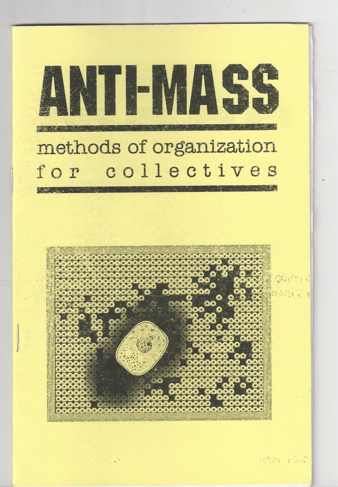 ANTI-MASS methods of organization for collection booklet 19 pages - $9.99