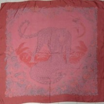 Hermes Scarf Jungle Love by Robert Dallet 90 cm Silk pink DIP DYE Carre animal - £578.95 GBP