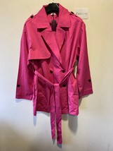 Lascana Trenchcoat Mantel IN Fuchsia UK 18 Plus (FM106-10) - £33.83 GBP