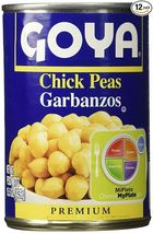 Goya Chick Peas 15.5oz (6 cans) - £15.57 GBP