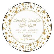 12 Twinkle Twinkle little star Baby Shower Stickers Favors Labels girl b... - £9.57 GBP