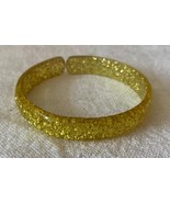 ⭕⭕VTG, Bracelet, adjustable, vintage acrylic, gold with diamonds, width 1cm - $183.78 MXN