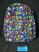 Disney Parks 2020 Mickey and Friends Canvas Backpack 16" tall 15" wide 6" depth - $38.78