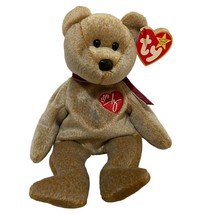 TY Beanie Baby 1999 Signature Bear Plush with tag Heather Tan Bear - £8.47 GBP