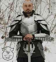 Medieval Costume, Steel Armor, Armor cuirass Front &amp; Back, Elven, Fantasy Armor - £142.71 GBP