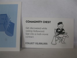 2006 Monopoly- Here &amp; Now Board Game Piece: Community Chest Card- Movie ... - $1.00