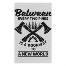 Personalized Rally Towel: Two Axes and Pine Tree Design, Soft, Absorbent... - £13.97 GBP