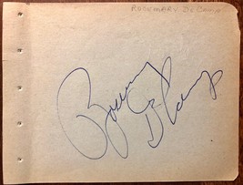 Rosemary De Camp &amp; Dick Haynes Dual Autographed Signed 1950s Vintage Album Page - £31.96 GBP