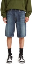 Levi&#39;s 569 Loose Straight Denim Shorts Mens 30 Blue Medium Wash NEW - £25.21 GBP