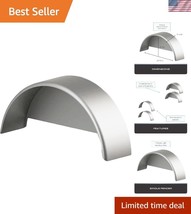 32&quot; Steel Trailer Fender with Back Plate Protector for Single Axle Stabi... - $88.49
