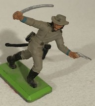 Civil War Reenactment Toy Soldier With Gun Sword Action Figure Toy Vinta... - £7.42 GBP
