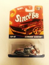 Hot Wheels Since 68 Top 40 #34 Scorchin Scooter Silver with Flames Mint ... - $14.99