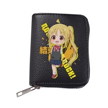 Bocchi The Rock Women PU Leather Portable Clutch Purses Lady Small Coin Pocket C - £46.74 GBP