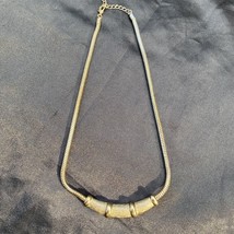 Vintage “M” Designer 18K Gold Plate 7” Snake Chain &amp; Egyptian Collar Necklace - £39.96 GBP