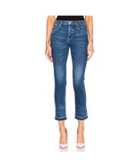 AMO Babe True Blue Crop Raw Hem jeans size 26 - $1,283.40 MXN