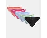 No Boundaries Women's 5-Pack Cotton Bikini Panties, Assorted Colors Size... - $17.81