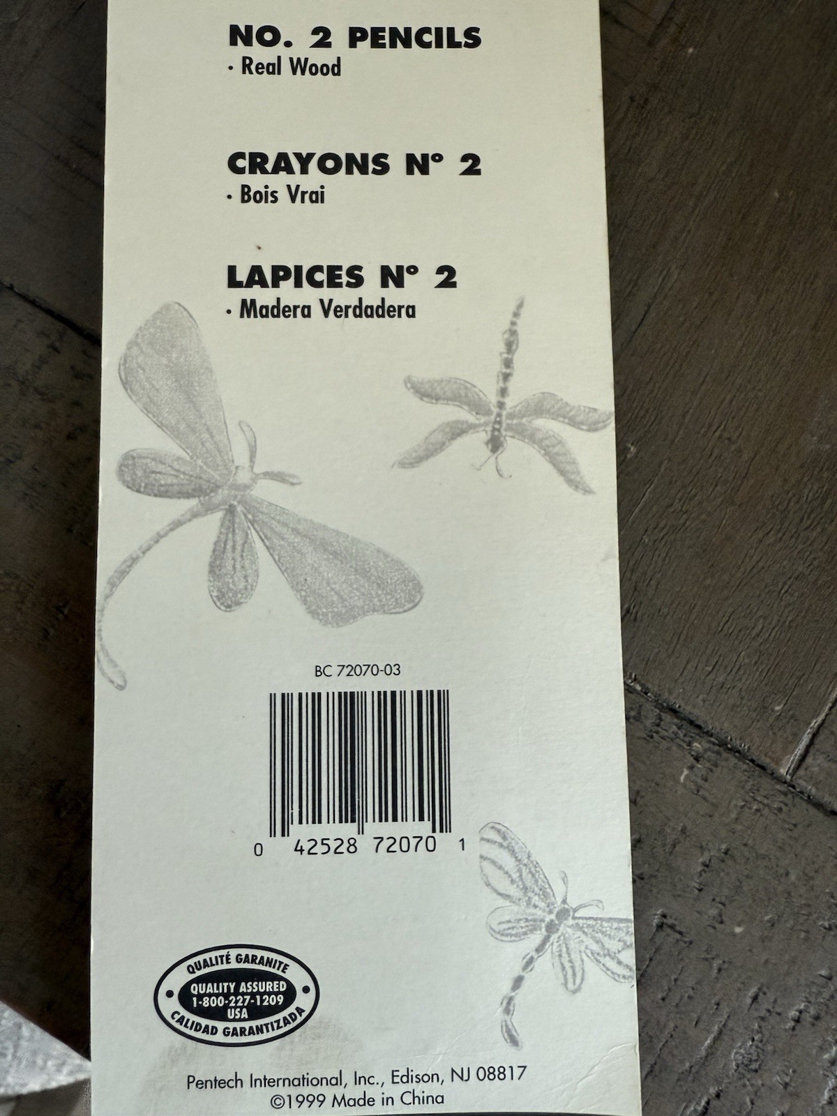Vintage Pentech Pencils DRAGONFLIES Pack Of 2 w/ Charms Attached 1999 Item image 5