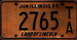 Vintage 1980 Illinois License Plate - Crafting Birthday  MANCAVE  shf - $28.79