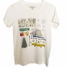 J. Crew White NYC Winter Collector Tee X Small NWOT - £21.99 GBP