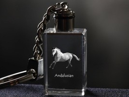 Andalusian, Horse Crystal Keyring, Keychain, High Quality, Exceptional Gift - £17.25 GBP