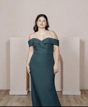 Revelry Size 20 Emerald Crepe Bridesmaid dress - £71.05 GBP