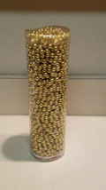Home for the Holidays Macy’s 66 Foot 8mm Golden Round Beaded Garland (NEW) - £11.59 GBP