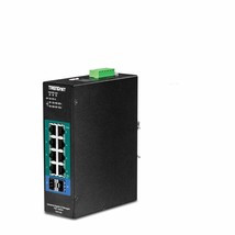 TRENDnet 10-Port Industrial Gigabit L2 Managed PoE+ DIN-Rail Switch, 8 x Gigabit - £580.50 GBP