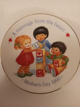 Avon Mother's Day 1990 Collector Plate - A Message From The Heart  - $14.99