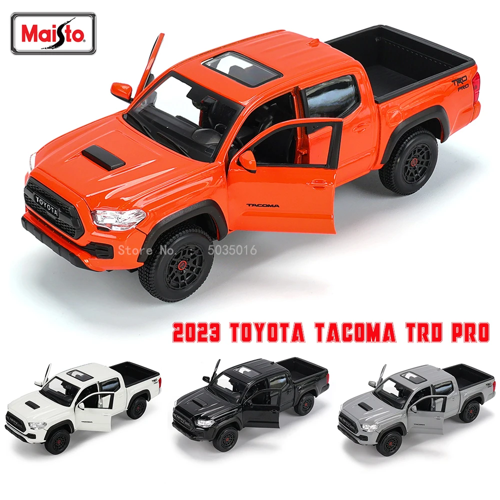 Maisto 1:27 The New 2023 ota Tacoma TRD Pro simulation alloy car model crafts de - £21.17 GBP