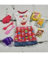 Barbie Doll Clothes Accessories Lot Kitchen Baking Apron Oven Mitt Food ... - £19.35 GBP