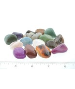 1 LB Brazil Mix Natural Dyed Tumbled Stones 20-30mm Reiki Healing Crystals - £6.57 GBP