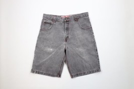Vtg 90s Streetwear Mens 40 Distressed Baggy Big Pocket Denim Jean Shorts Jorts - £54.26 GBP
