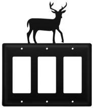 Village Wrought Iron Deer Triple GFCI Cover - £10.17 GBP