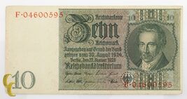 1929 Alemania 10 MARCO (XF) En Condición Extremadamente Buena - $50.17