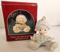 Precious Moments Don&#39;t Let The Holidays Get You Down Christmas Ornament 521590 - $10.88