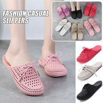 Women&#39;s Sandals Hollow Out Flat Comfy Summer Beach Shoes Ladies Casual Slippers - £15.43 GBP+