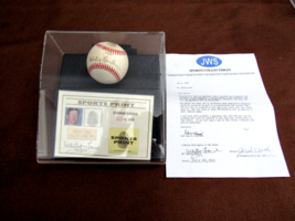 Whitey Ford 1961 Yankees Hof Signed Auto Sports Thumb Print L/E Oal Baseball Loa - £316.53 GBP