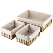 Handmade Storage Basket Wicker Baskets For Organizing Shelf Baskets Woven Decora - £39.95 GBP