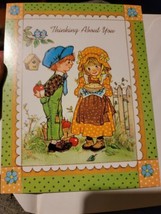 Vintage Greeting Card 1990s Made In USA Thinking About You Boy and Girl - $0.97